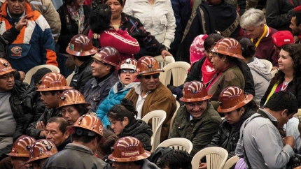 Trabajadores en uno de los encuentros