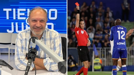 Pedro Martín, analista arbitral de Tiempo de Juego, le pone un '3' al colegiado del Getafe-Real Madrid Munuera Montero después de la "expulsión rigurosa" a Nyom