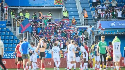 Imagen de un desplazamiento del Huesca
