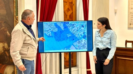 Los concejales de Pedanías y Urbanismo ante las zonas de flujo preferente