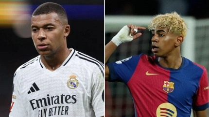 Kylian Mbappé (Real Madrid) y Lamine Yamal ( FC Barcelona)