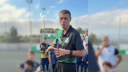 Ángel Andrés, árbitro de fútbol Juvenil en Málaga