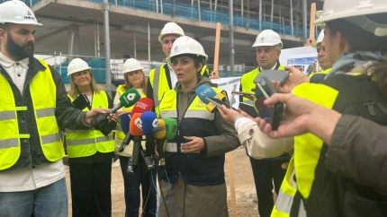 La ministra de vivienda, Isabel Rodríguez hoy en Segovia