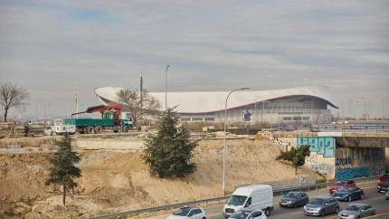 Avances de las obras en los accesos del Estadio Metropolitano