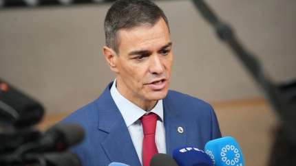 Sánchez a su llegada al Consejo Europeo en Brusela