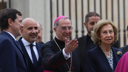 La Reina Sofía durante su presencia en las Edades del Hombre de Zamora