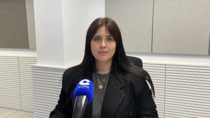 Carlota Cores, en los estudios de COPE Coruña
