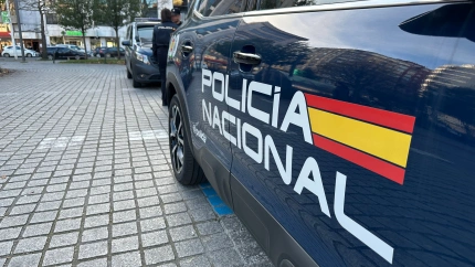 Coche de la Policía Nacional en Santander