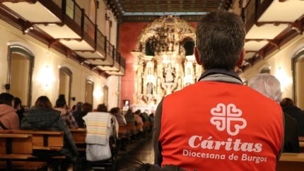 Lola Luera es voluntaria de Cáritas Burgos.