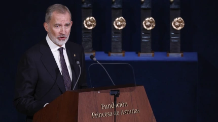 El Rey Felipe VI, en la entrega de los Premios Princesa de Asturias 2025