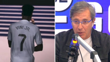 La reacción de Paco González tras ver el enfado de Vinicius por su cambio durante el Clásico