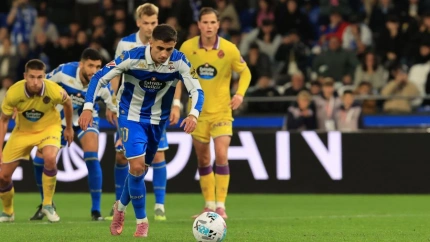 Yeremay marca de penalti el gol del empate de Deportivo (LaLiga)