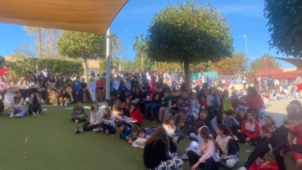 Los niños en pijama en La Vaguada