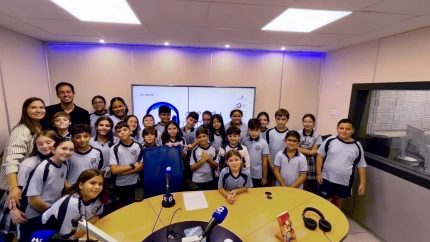 Alumnos durante la visita