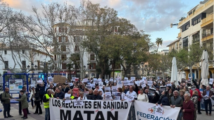 Concentración en defensa de la sanidad pública a principio de 2025