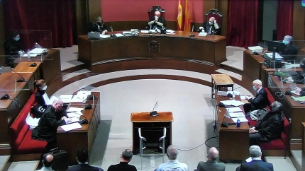 Juicio a exdirectivos de la Agència Catalana de l'Aigua (ACA) en la Audiencia de Barcelona, el 10 de enero de 2022