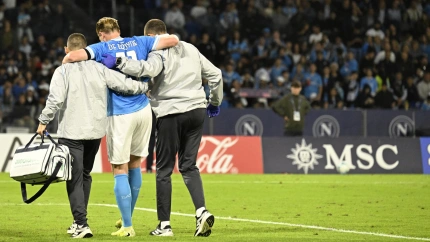 De Bryune se retira lesionado del Nápoles-Inter de Milán