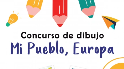 Cartel del concurso "Mi pueblo, Europa"