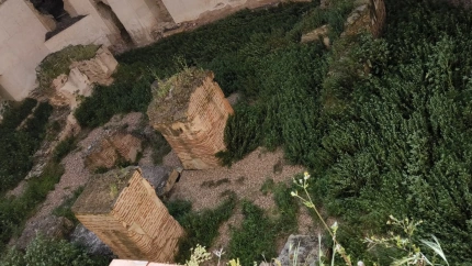 Interior del castillo de Villalba