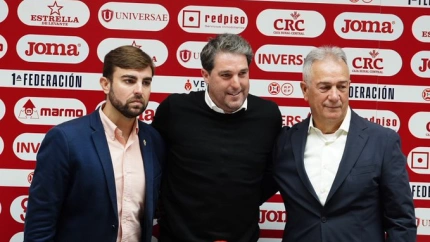 Felipe Moreno en la despedida de Asier Goiria