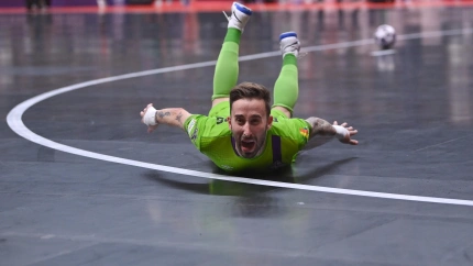 Mario Rivillos en la primera Champions