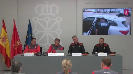 Una colaboración entre Policía Foral y Mossos d'Esquadra consigue desarticular una organización criminal: “Simulaban ser policías y asaltaban camiones con droga”