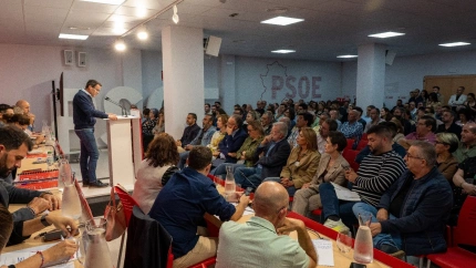 29/10/2025 Miguel Ángel Gallardo, en el Comité Regional que ha ratificado su candidatura.POLITICA ESPAÑA EUROPA EXTREMADURAPSOE EXTREMADURA