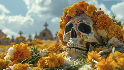 Celebración del Día de Muertos.