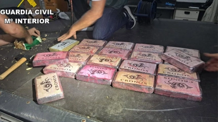 Cocina incautada en el doble fondo