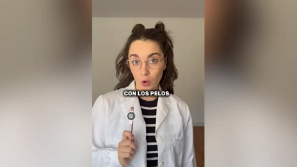 Carolina, bióloga, en el vídeo