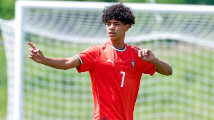 El hijo de Cristiano Ronaldo ha marcado su primer gol con la sub-16 de Portugal.