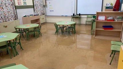 (Foto de ARCHIVO)Inundación en el colegio de Jove, en GijónREMITIDA / HANDOUT por AMPA COLEGIO DE JOVEFotografía remitida a medios de comunicación exclusivamente para ilustrar la noticia a la que hace referencia la imagen, y citando la procedencia de la imagen en la firma08/11/2019