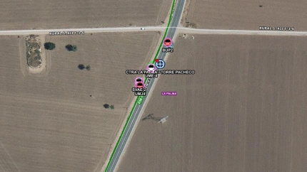 La carretera donde se ha producido el accidente