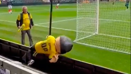 Sammy The Saint es la mascota del St Albans City, equipo de séptima categoría.