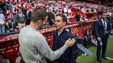 Borja Jiménez con Luis García