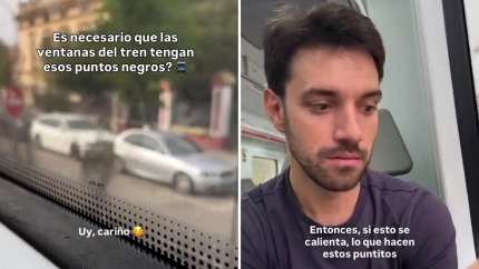 La función de los puntos negros de las ventanas de los trenes es importante