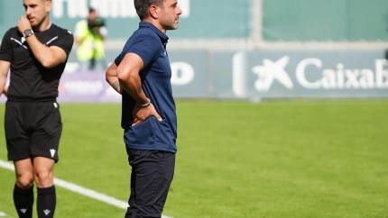 Adrián Colunga, entrenador del Real Murcia