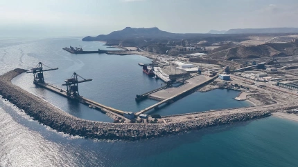 En primer plano las instalaciones afectadas por el mutuo acuerdo entre la APA y Endesa