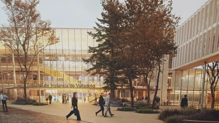 Imagen final del Campus de la Justicia en el entorno de San Pablo de Valladolid