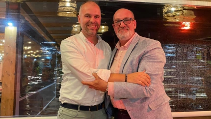 Imagen de Espina y Camas tras el relevo en la presidencia.