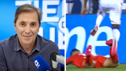 La reacción de Paco González al pisotón que recibió Curro en el Leganés - Burgos CF