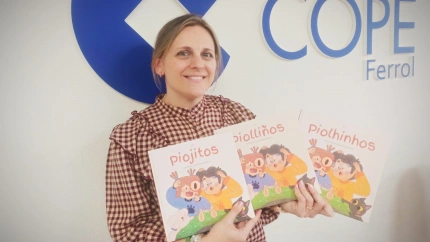 Paula Merlán en la emisora de COPE Ferrol