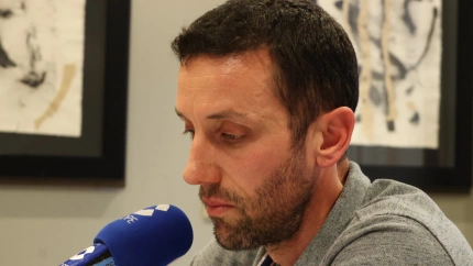 Marco Justo en una entrevista en Deportes Cope Baleares