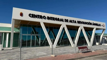 Fachada del nuevo Centro Integral de Alta Resolución (CIAR) de Águilas, en fase de equipamiento