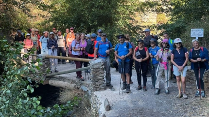 Foto de familia de una de las anteriores rutas