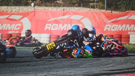 Momento del accidente de Pablo Segura