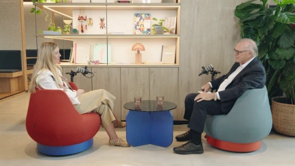 Natalia Oliver con Pedro Piqueras