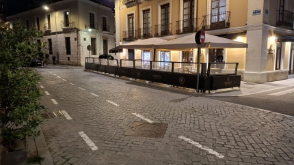 Imagen de una terraza situada en el entorno de San Benito (Valladolid)