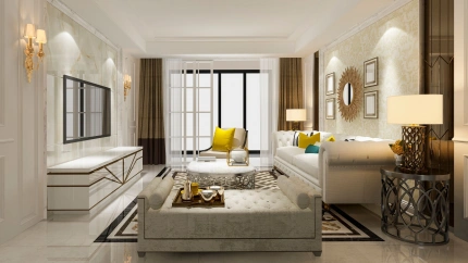 Interior de  una casa