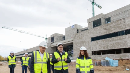 El presidente de la Junta de Castilla y León, Alfonso Fernández Mañueco, visita las obras del nuevo Hospital de Aranda de Duero